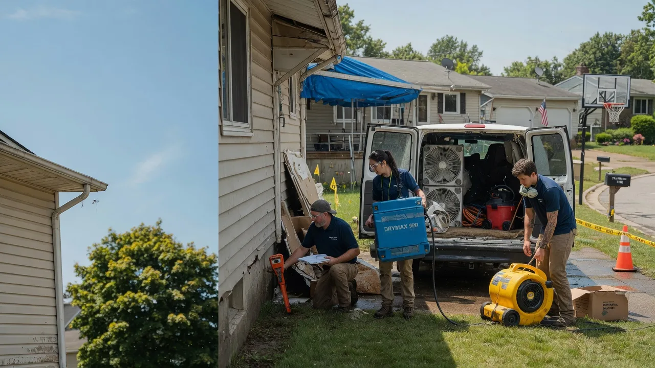 Ceiling Leak Cleanup in East Rochester, NY near me